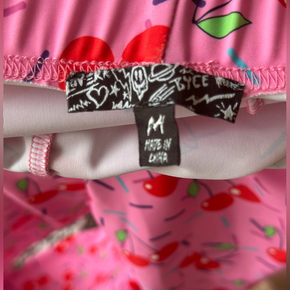 Pink Cherry Bell-bottom Medium Pants Stretch - Picture 3 of 4